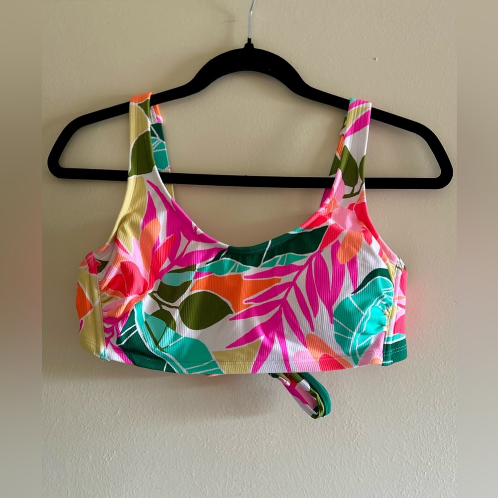 Colorful Tropical Print Bikini.
